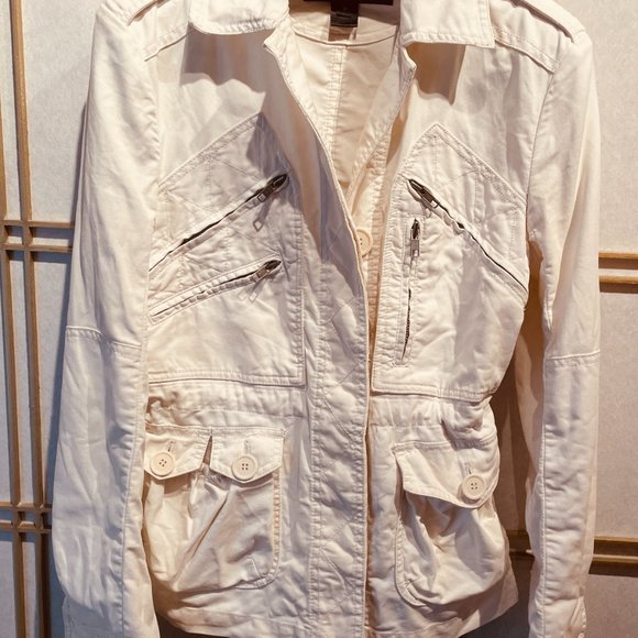 MARC JACOBS Ivory military/cargo cotton jacket - 8 - Picture 6 of 10